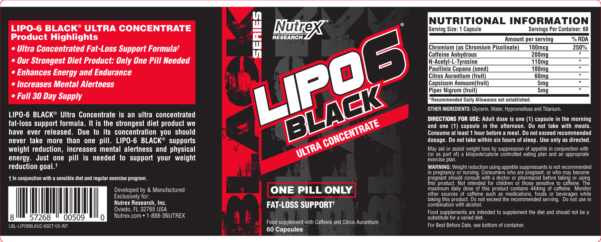 Nutrex Lipo-6 Black Fat Burner